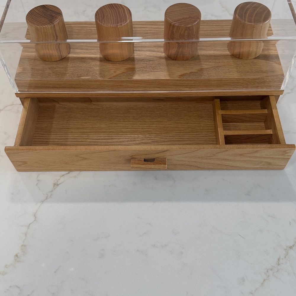 Wood and Acrylic Watch Display Box - Picture 2 of 2